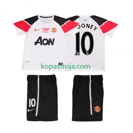 Billiga Fotbollströjor Manchester United ROONEY 10 Champions League 2011 2012 Retro Barn Tredje tröja Kortärmad